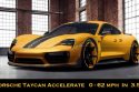 porsche taycan accelerate 0 - 62 mph in 3.5 seconds #TechTrixInfo